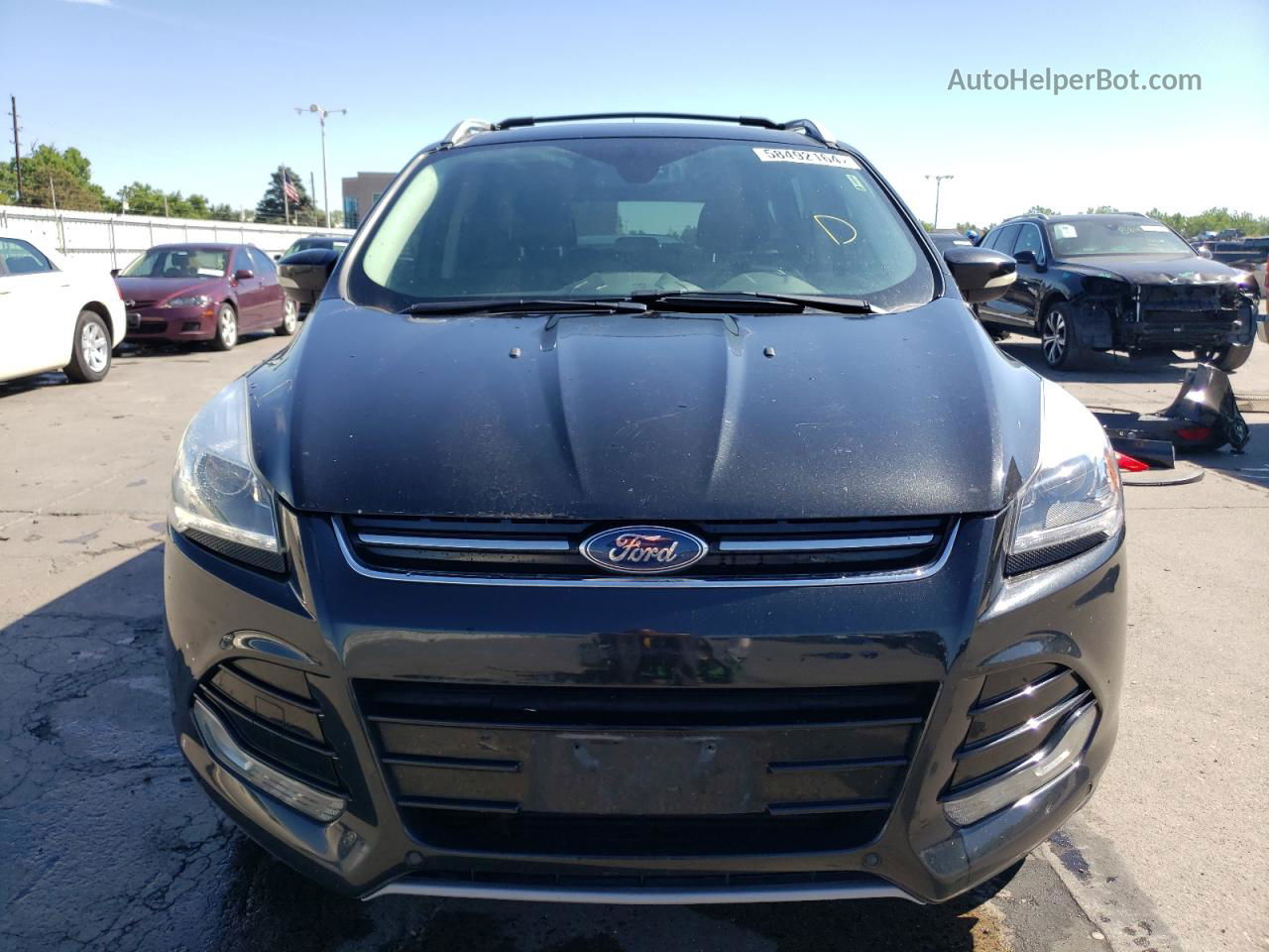 2014 Ford Escape Titanium Черный vin: 1FMCU9J96EUC97256