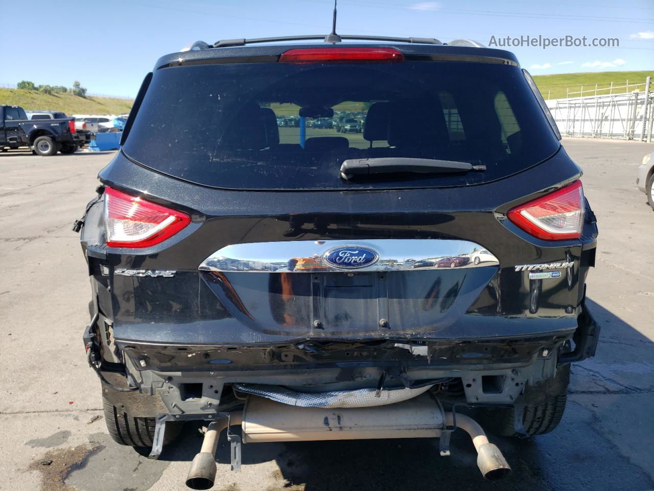 2014 Ford Escape Titanium Black vin: 1FMCU9J96EUC97256