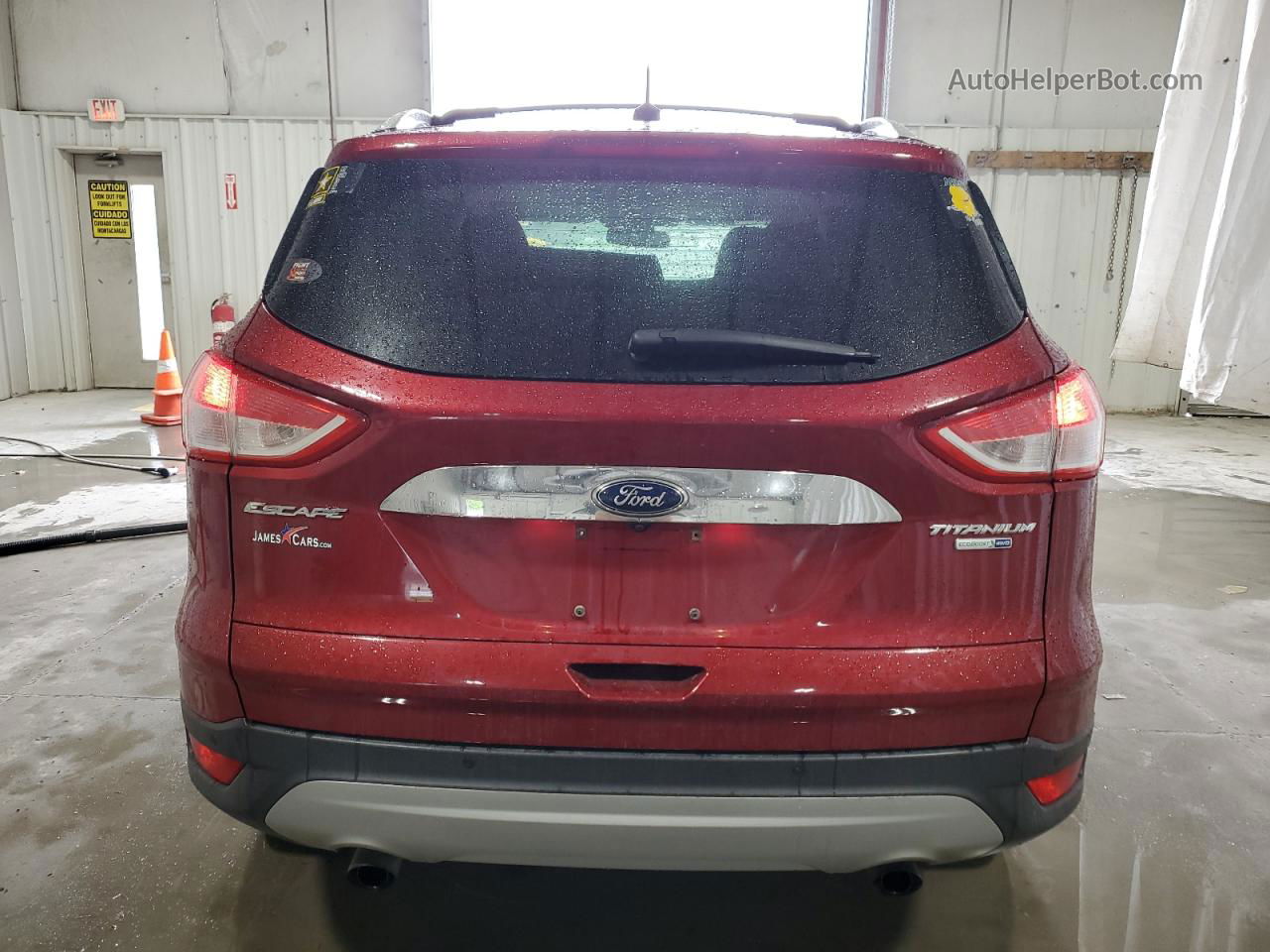 2015 Ford Escape Titanium Red vin: 1FMCU9J96FUA48036