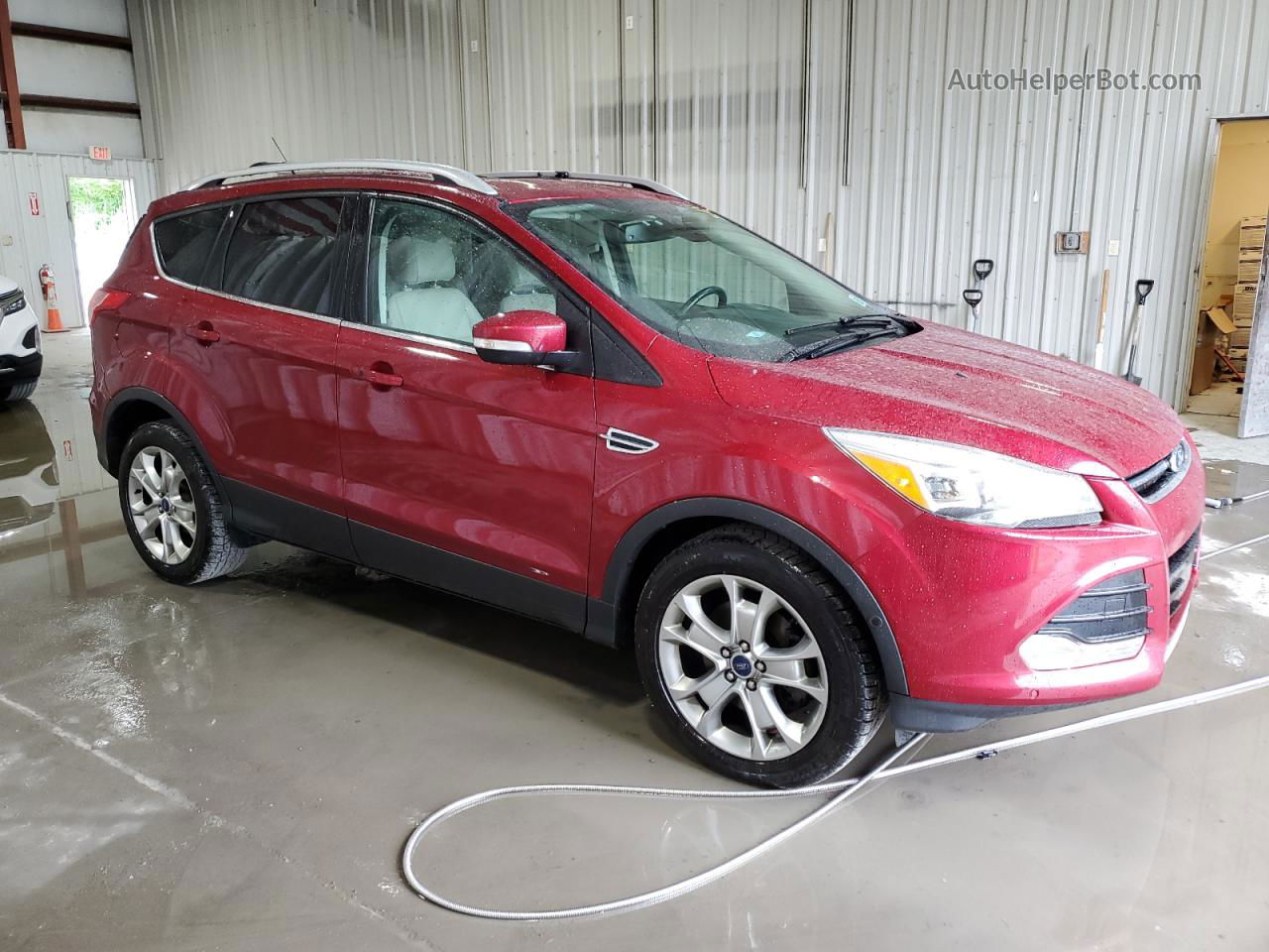 2015 Ford Escape Titanium Red vin: 1FMCU9J96FUA48036