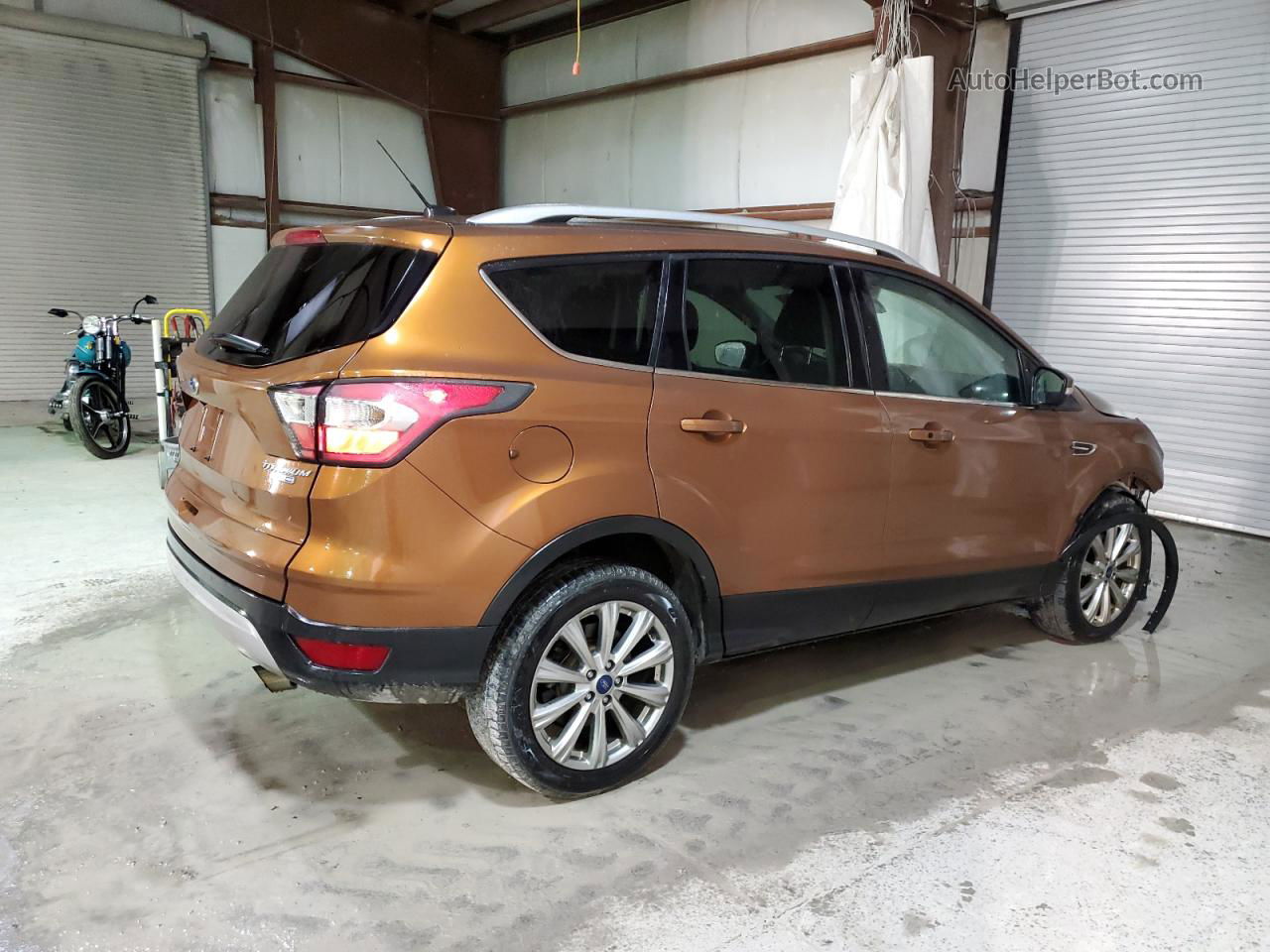 2017 Ford Escape Titanium Orange vin: 1FMCU9J96HUB62279