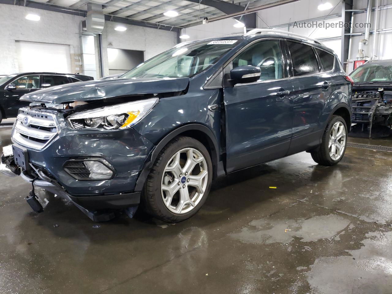 2019 Ford Escape Titanium Угольный vin: 1FMCU9J96KUB61270