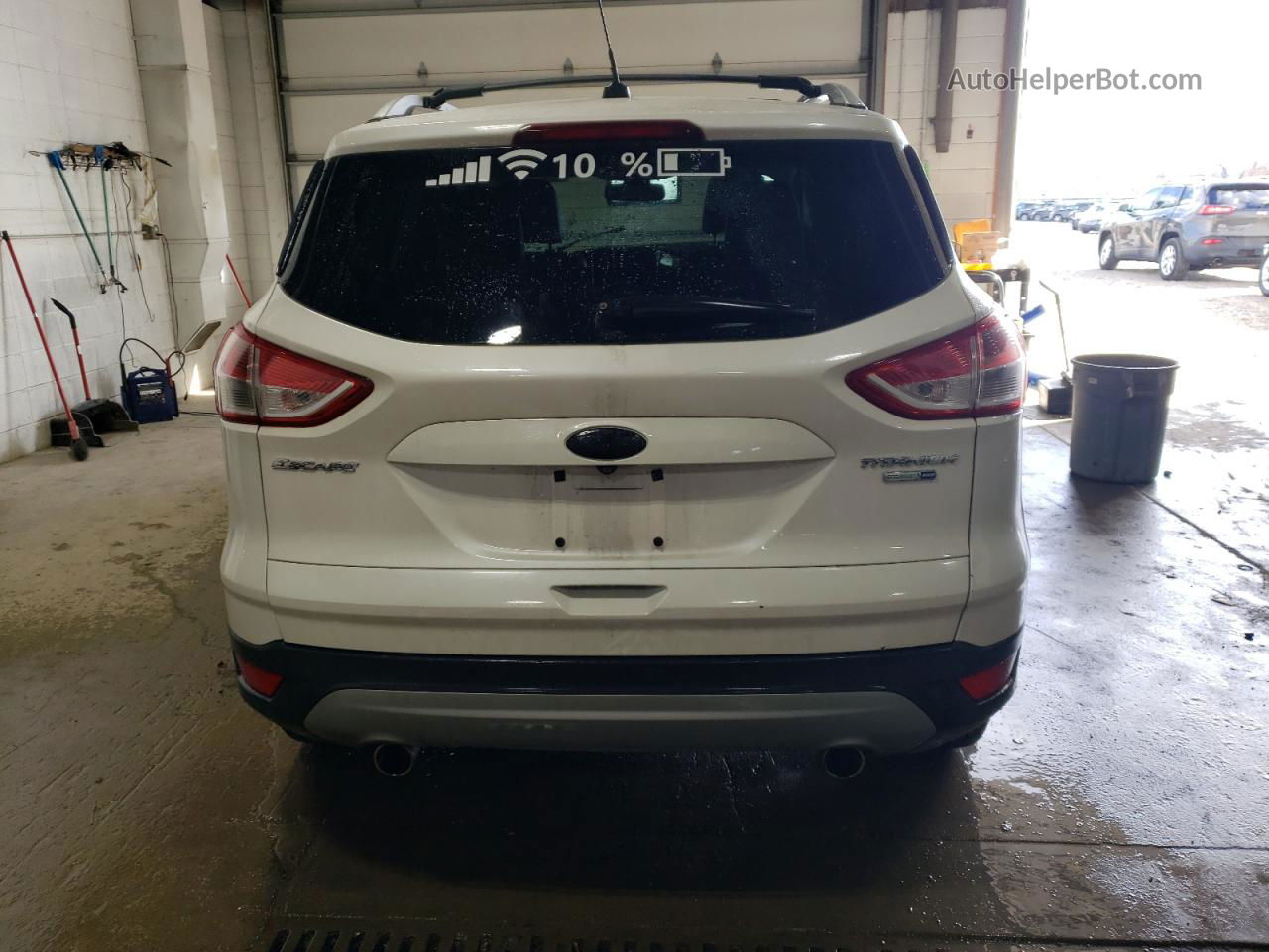 2013 Ford Escape Titanium White vin: 1FMCU9J97DUC93330