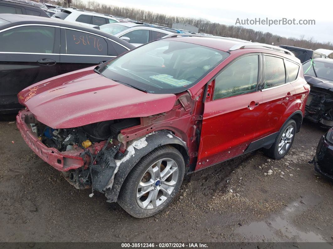 2014 Ford Escape Titanium Burgundy vin: 1FMCU9J97EUE57967