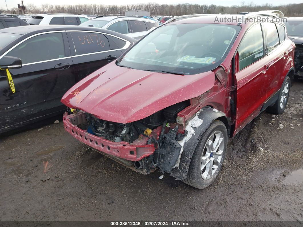 2014 Ford Escape Titanium Burgundy vin: 1FMCU9J97EUE57967