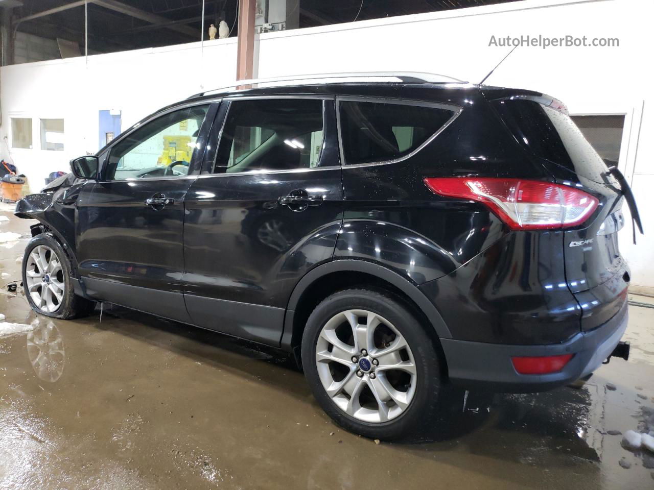 2016 Ford Escape Titanium Черный vin: 1FMCU9J97GUC27316