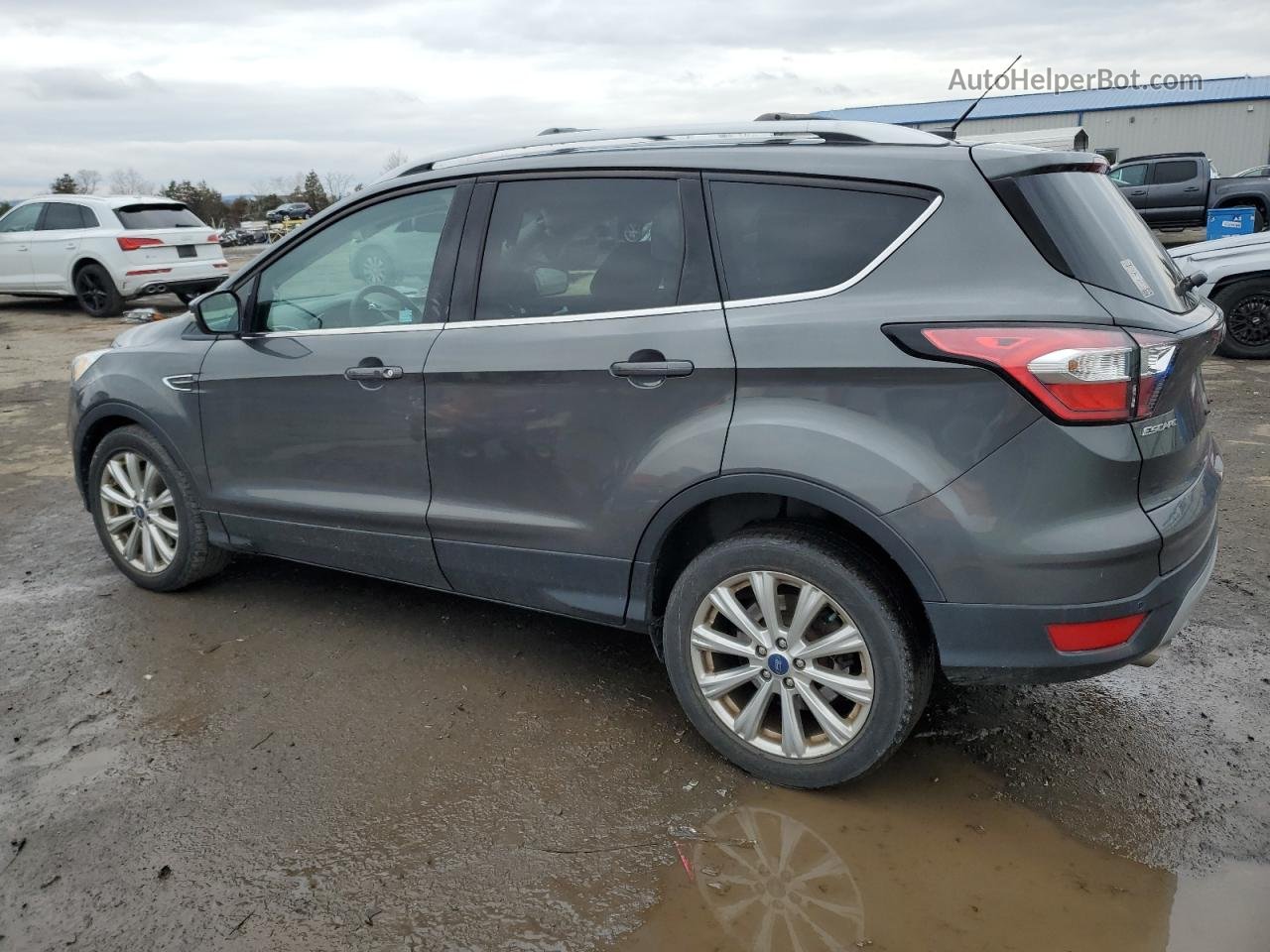 2017 Ford Escape Titanium Серый vin: 1FMCU9J97HUC71544