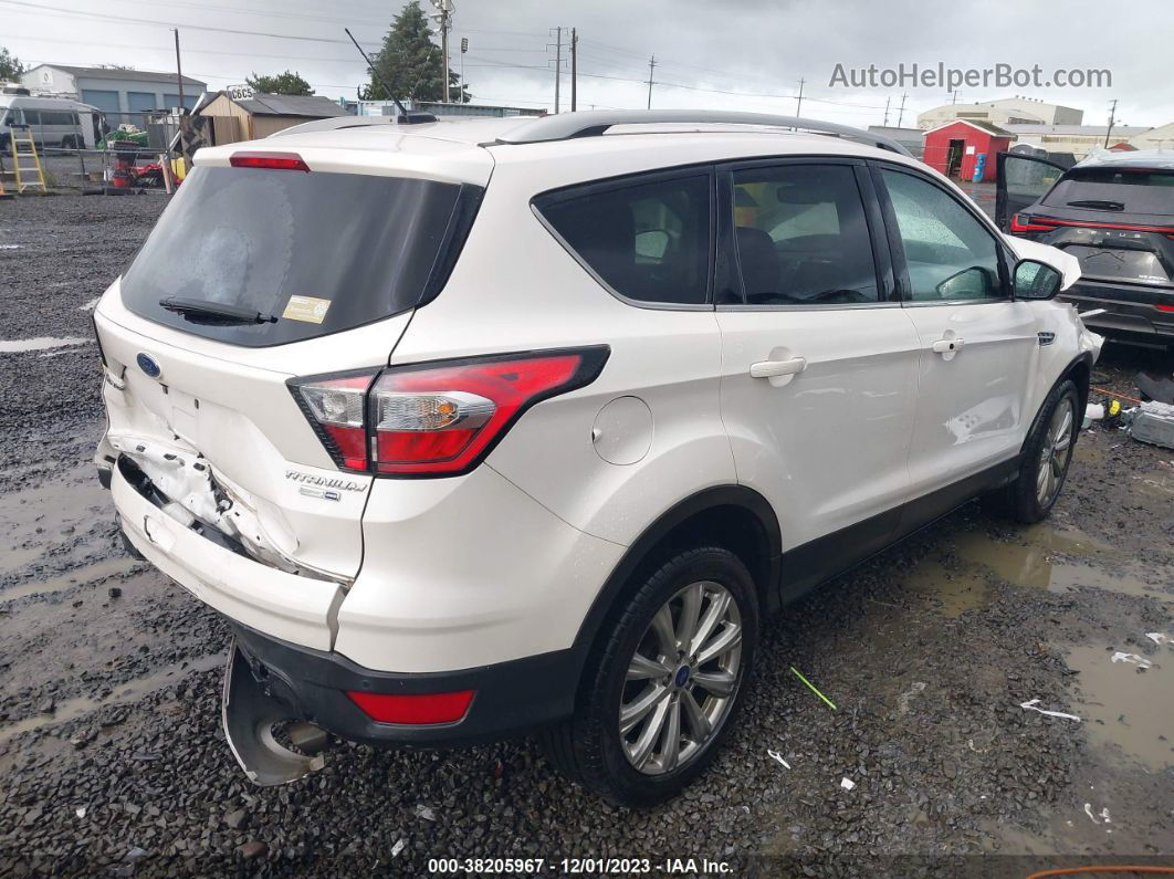 2017 Ford Escape Titanium White vin: 1FMCU9J97HUE98183