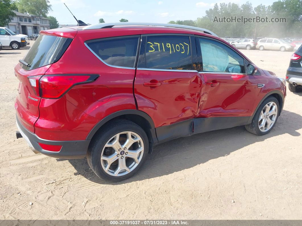 2019 Ford Escape Titanium Red vin: 1FMCU9J97KUB61553