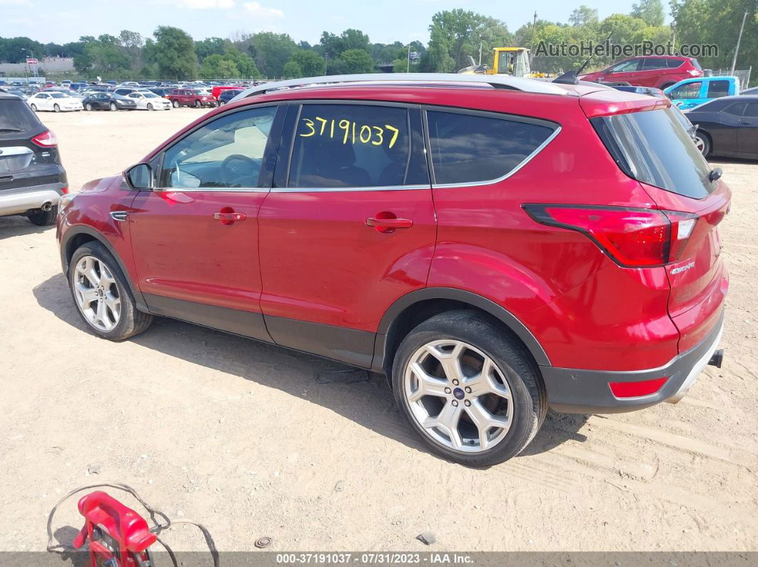 2019 Ford Escape Titanium Red vin: 1FMCU9J97KUB61553