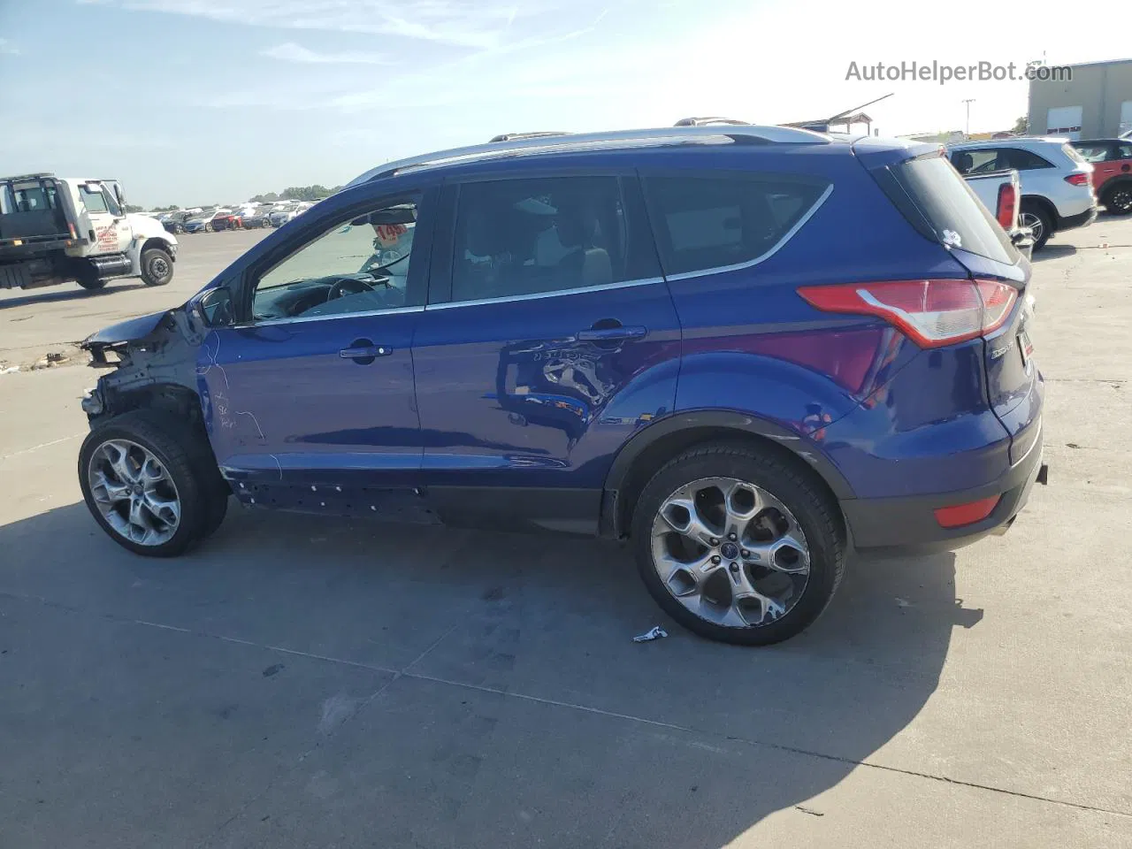 2014 Ford Escape Titanium Blue vin: 1FMCU9J98EUA38381