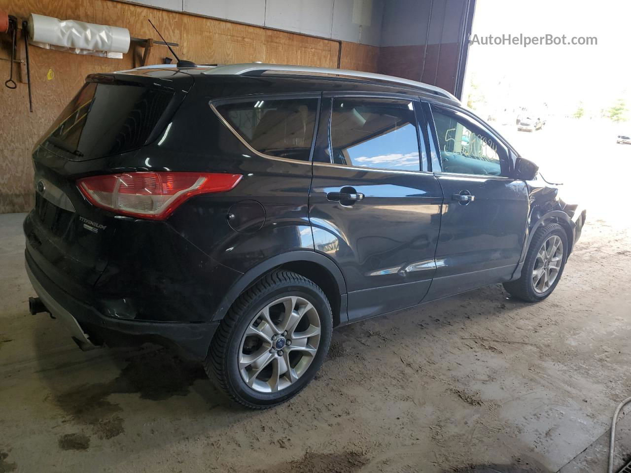 2014 Ford Escape Titanium Черный vin: 1FMCU9J98EUD71714