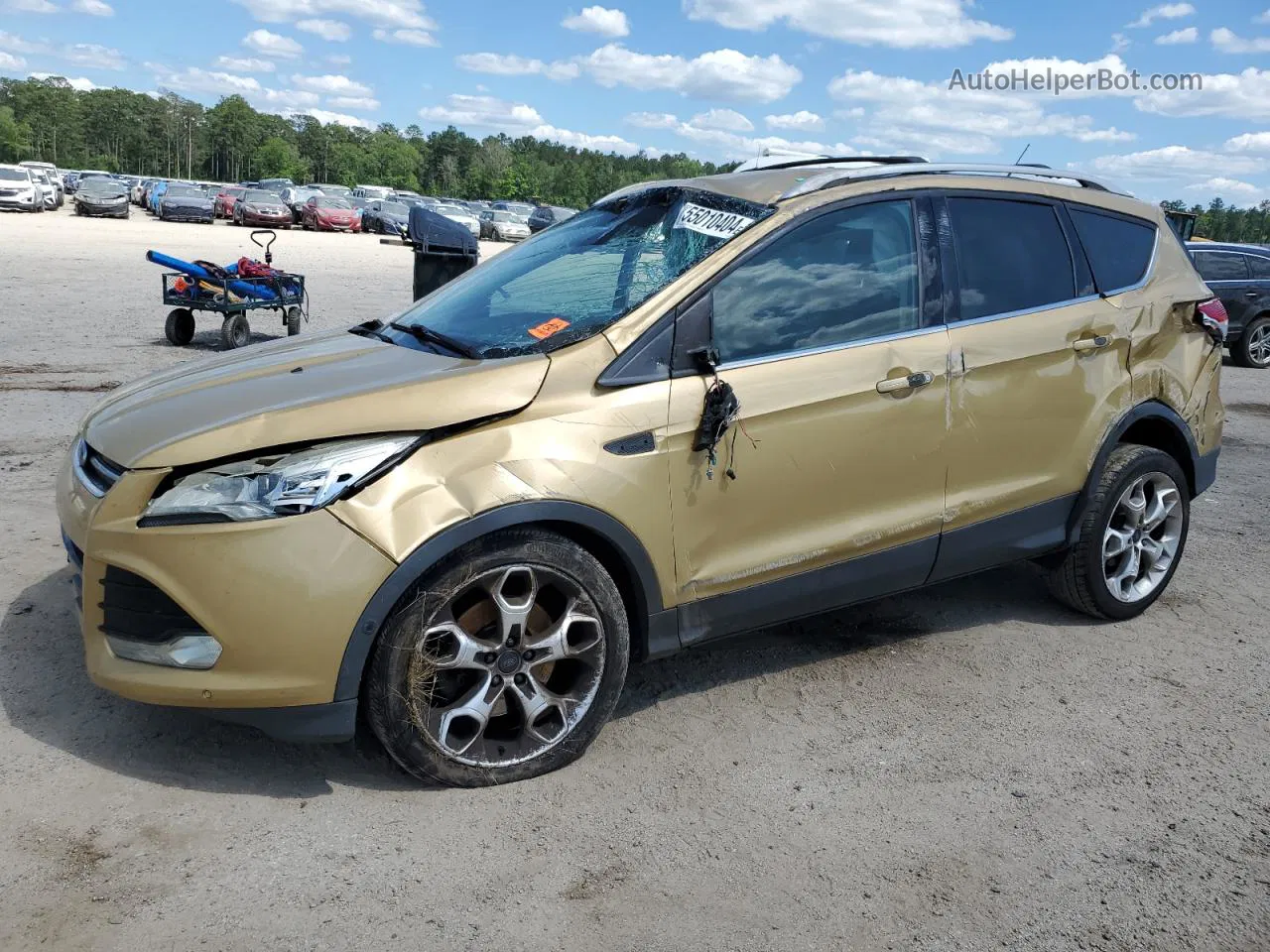 2014 Ford Escape Titanium Gold vin: 1FMCU9J98EUE07269