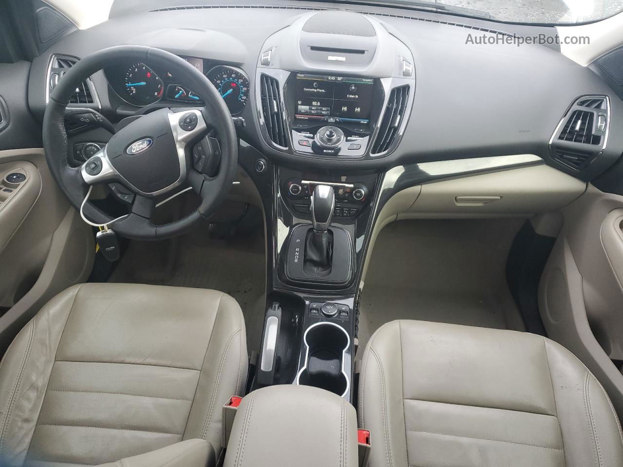 2014 Ford Escape Titanium Белый vin: 1FMCU9J98EUE53829