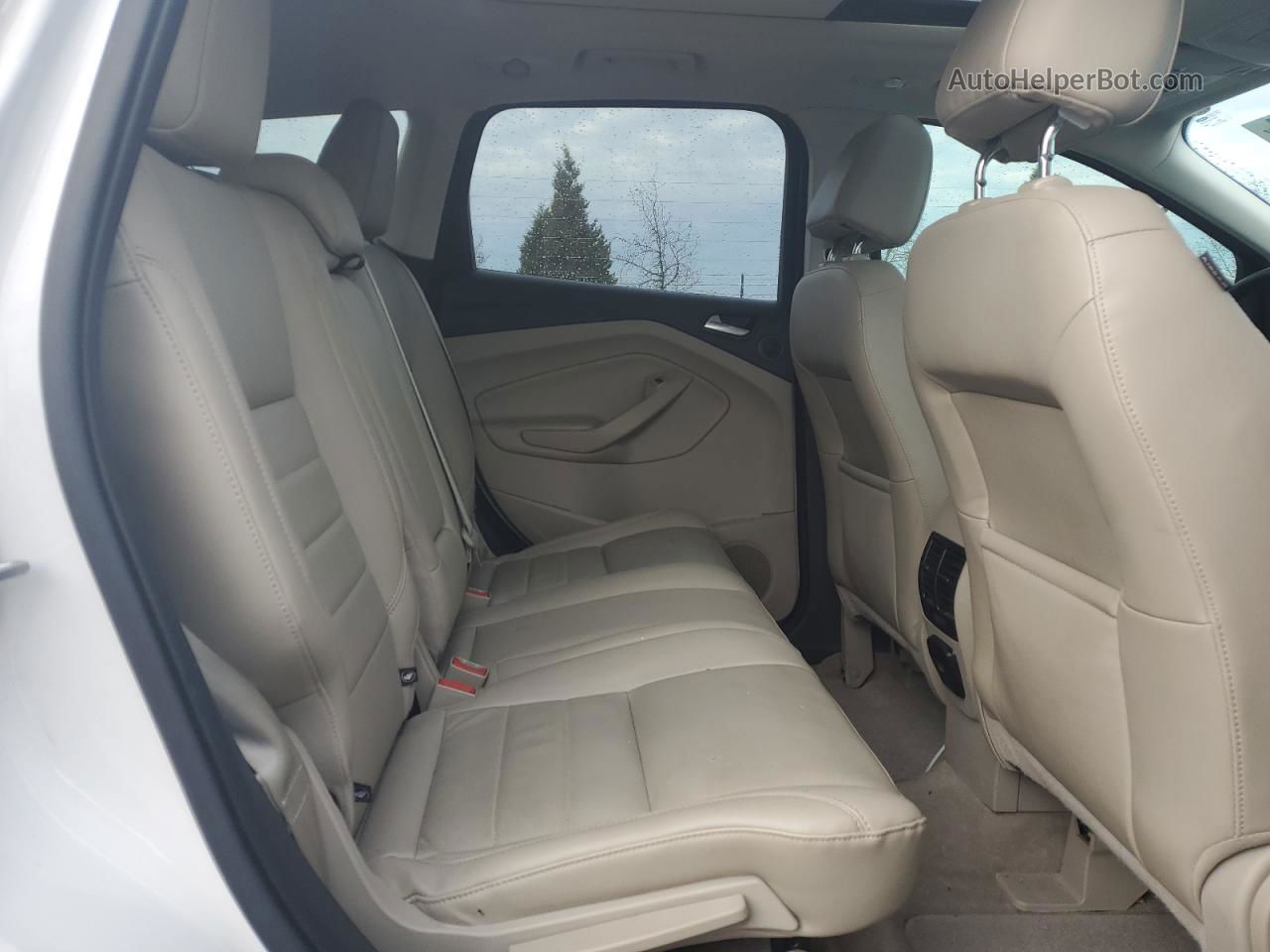 2014 Ford Escape Titanium Белый vin: 1FMCU9J98EUE53829