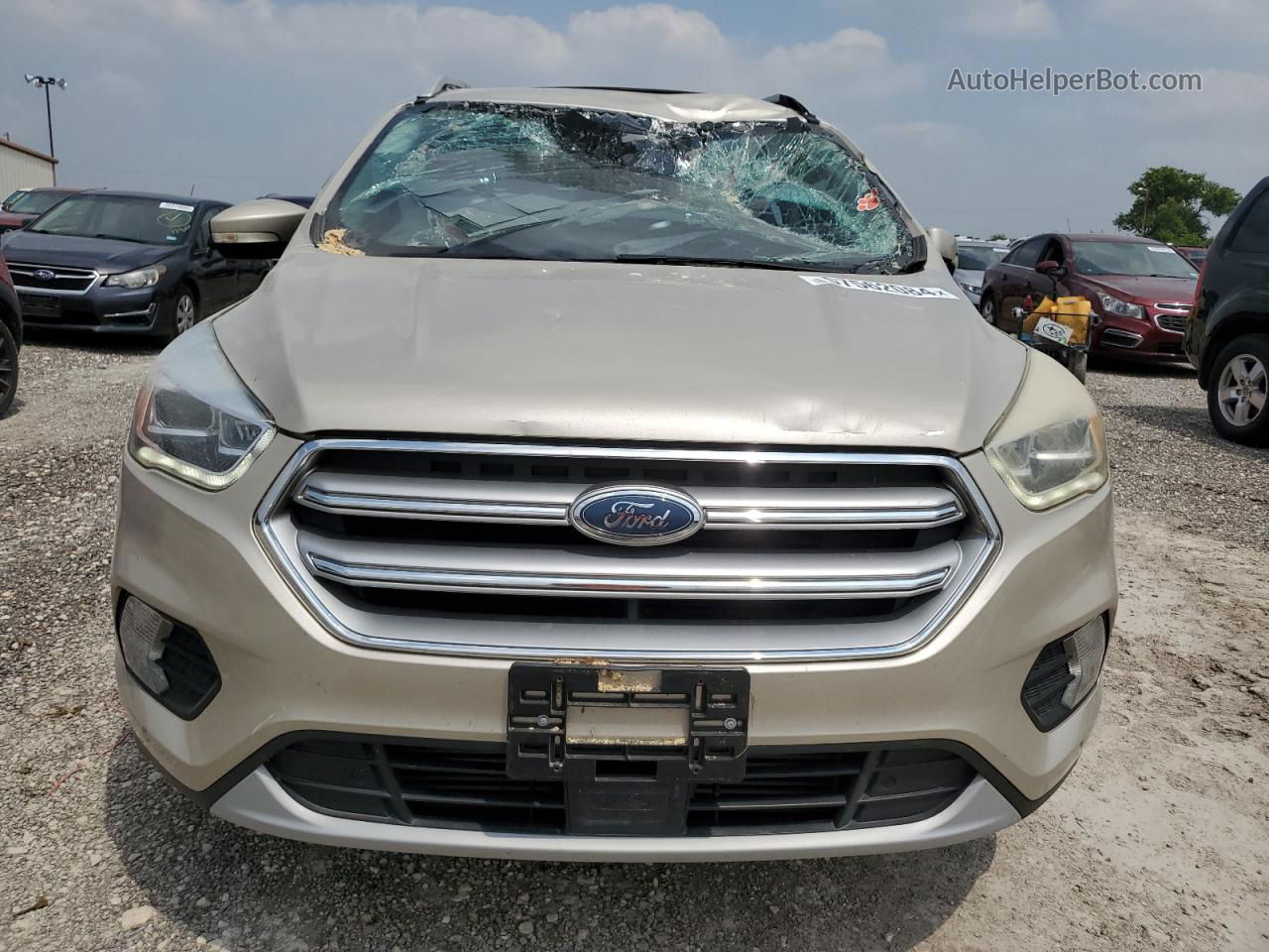 2017 Ford Escape Titanium Cream vin: 1FMCU9J98HUD86282