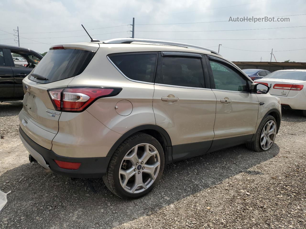 2017 Ford Escape Titanium Cream vin: 1FMCU9J98HUD86282