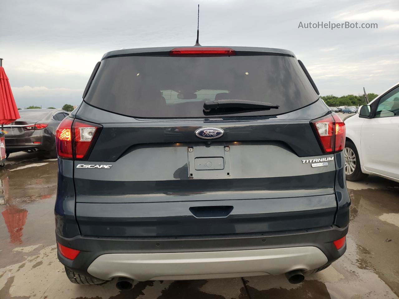 2019 Ford Escape Titanium Blue vin: 1FMCU9J98KUB91547