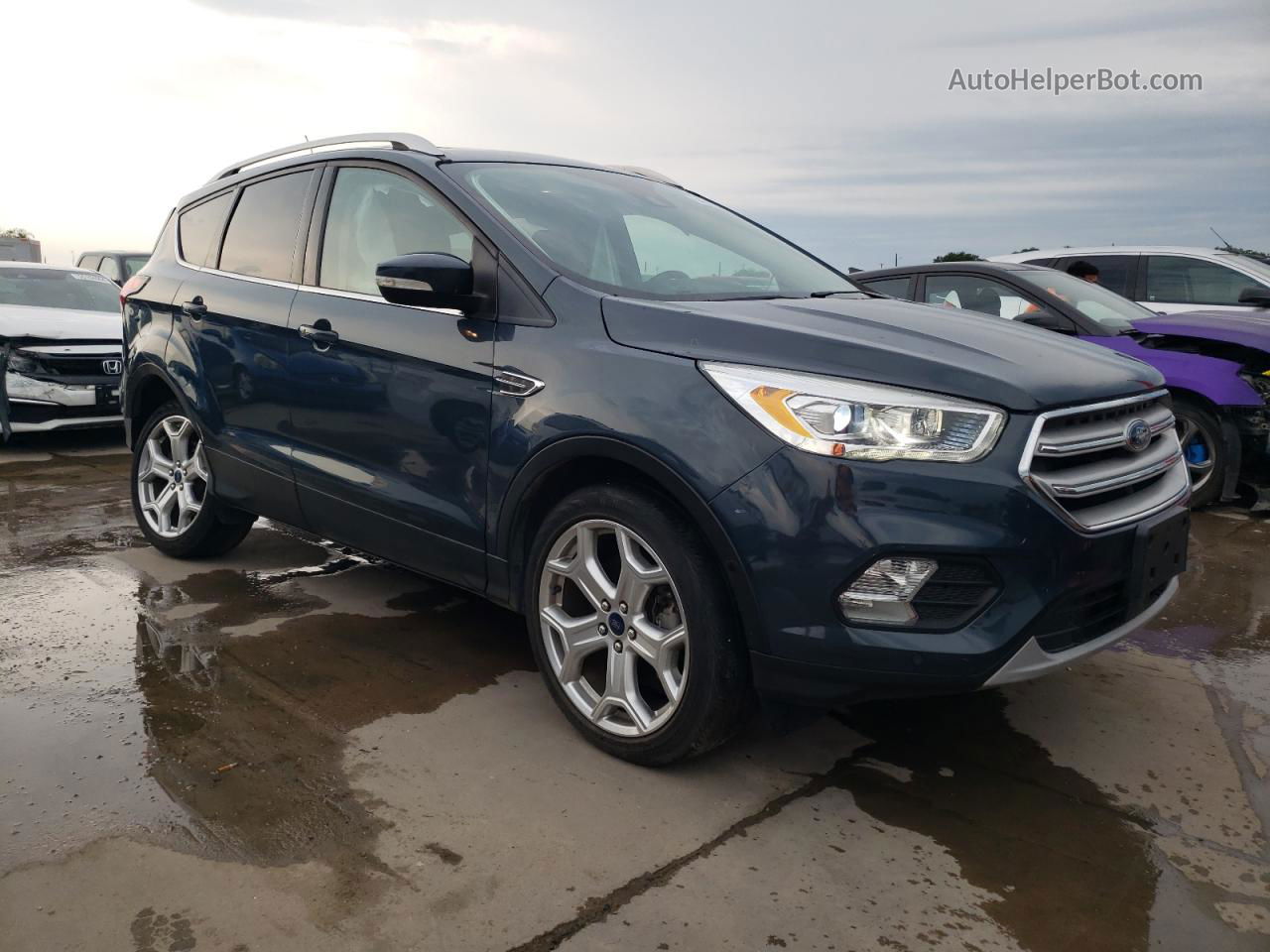 2019 Ford Escape Titanium Blue vin: 1FMCU9J98KUB91547