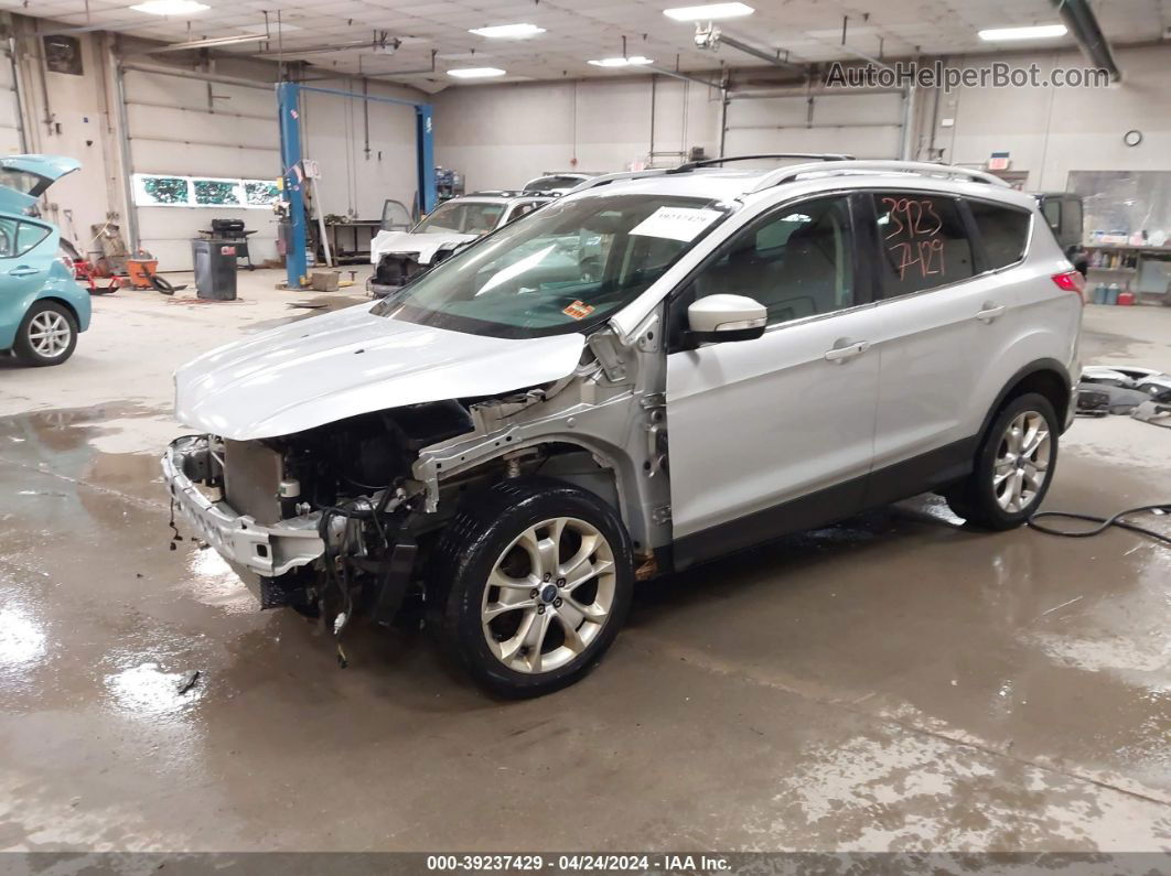 2014 Ford Escape Titanium Серебряный vin: 1FMCU9J99EUA18317