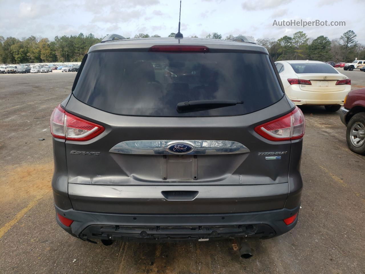 2014 Ford Escape Titanium Gray vin: 1FMCU9J99EUB07093