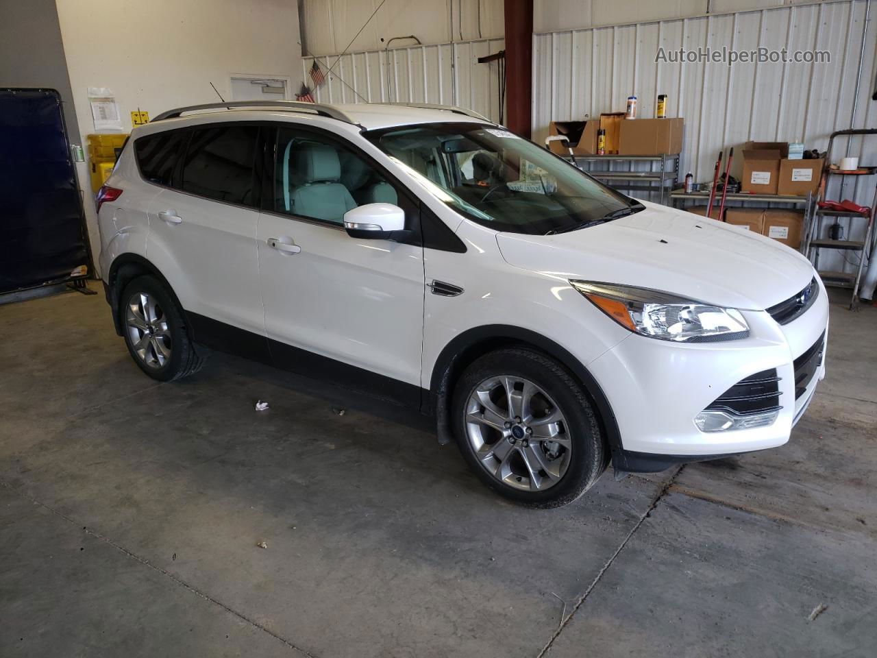 2014 Ford Escape Titanium Белый vin: 1FMCU9J99EUD32064