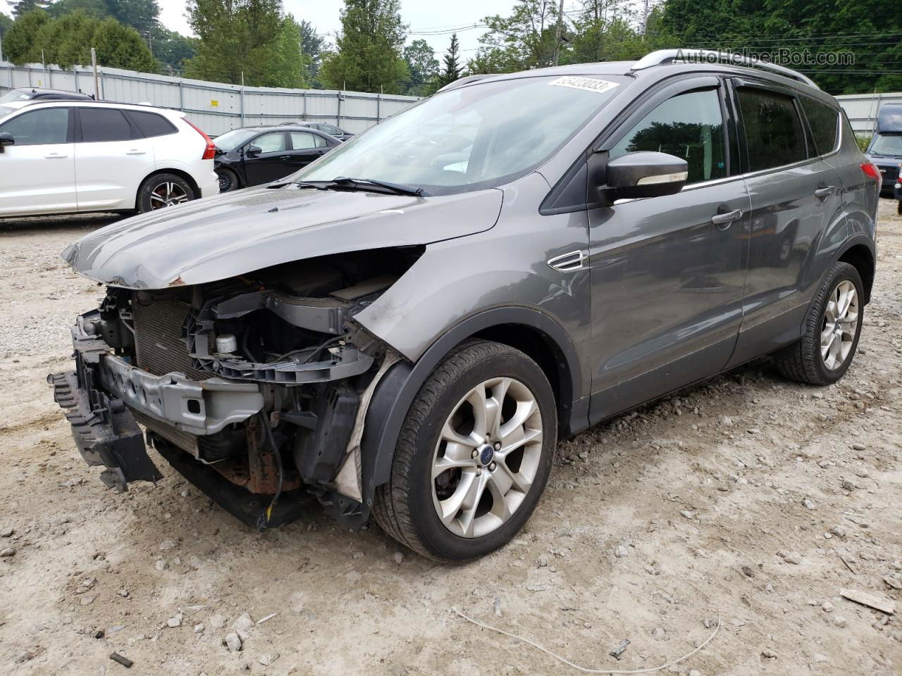 2014 Ford Escape Titanium Gray vin: 1FMCU9J99EUD52797