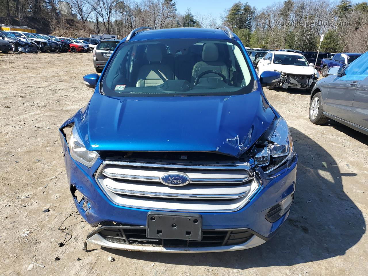 2019 Ford Escape Titanium Blue vin: 1FMCU9J99KUB90813