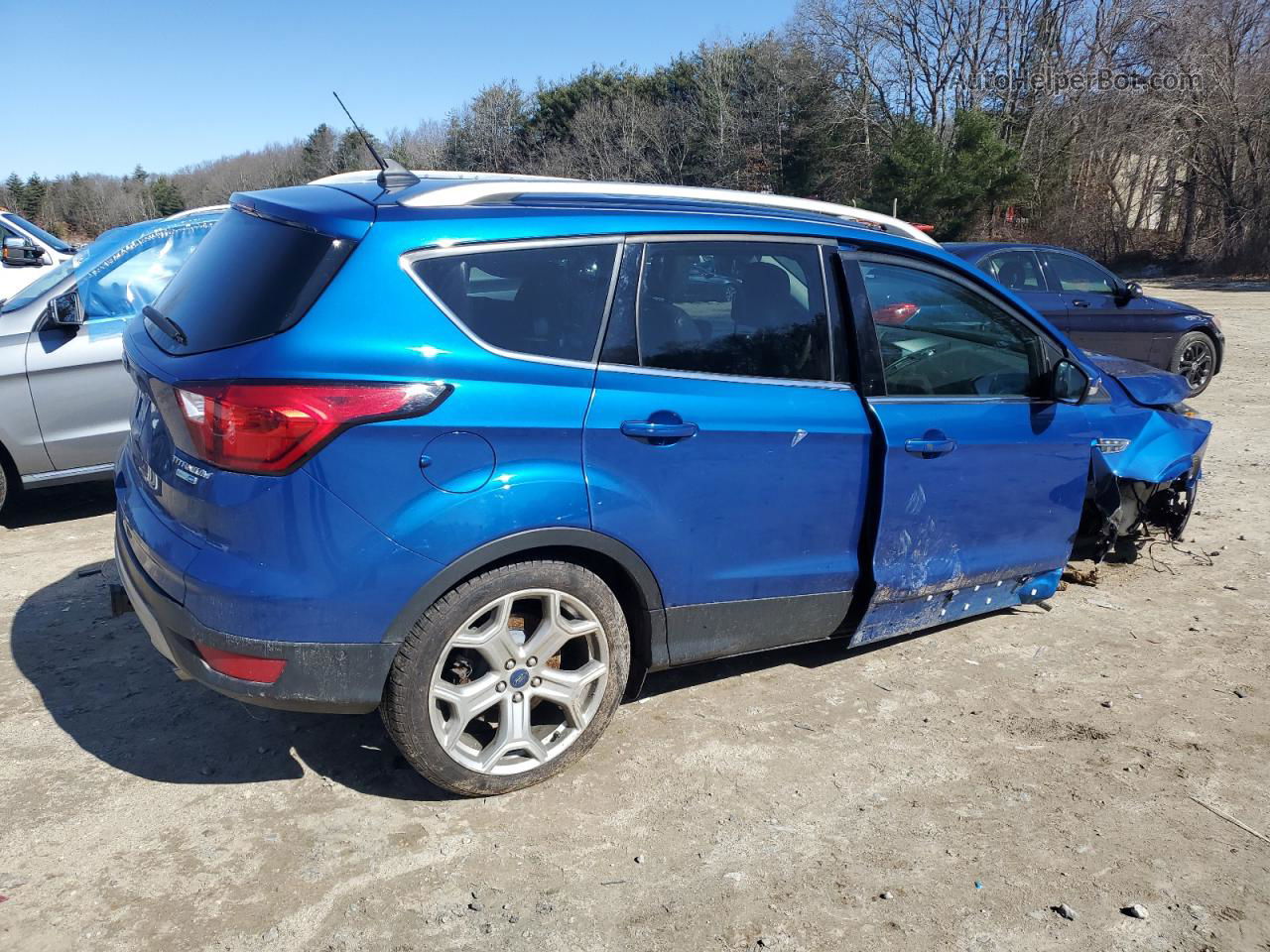 2019 Ford Escape Titanium Blue vin: 1FMCU9J99KUB90813