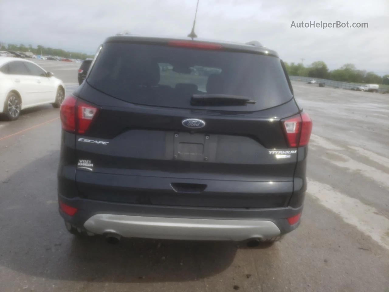 2019 Ford Escape Titanium Черный vin: 1FMCU9J99KUC30596