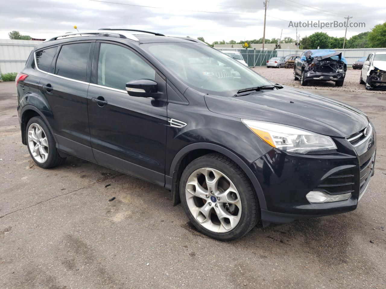 2013 Ford Escape Titanium Black vin: 1FMCU9J9XDUA29292