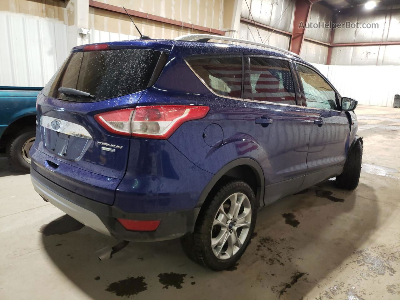 2014 Ford Escape Titanium Blue vin: 1FMCU9J9XEUE54111