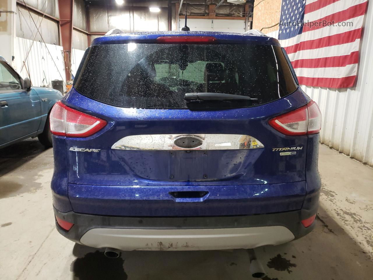 2014 Ford Escape Titanium Blue vin: 1FMCU9J9XEUE54111