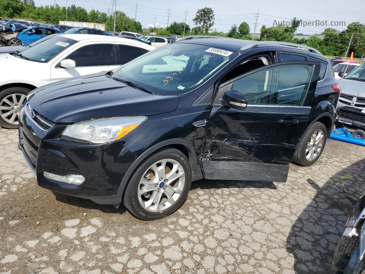 2016 Ford Escape Titanium Black vin: 1FMCU9J9XGUB47329