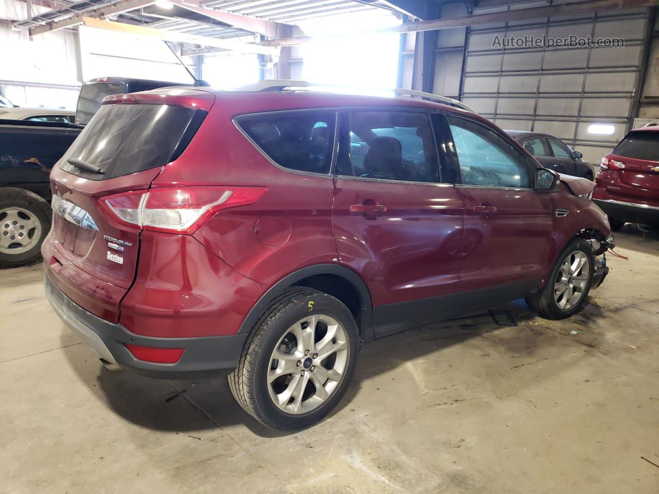 2016 Ford Escape Titanium Красный vin: 1FMCU9J9XGUC75148