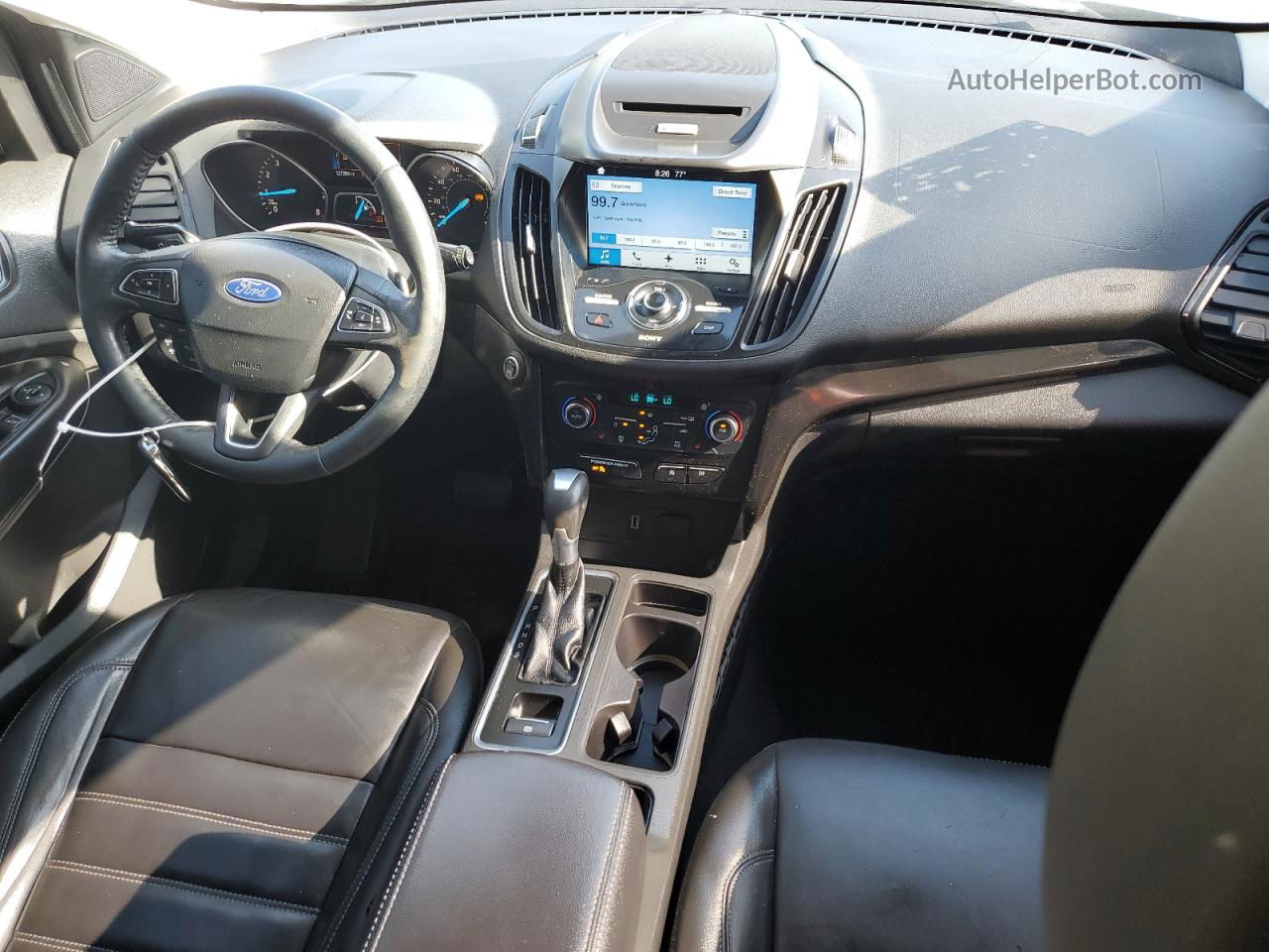 2017 Ford Escape Titanium Серебряный vin: 1FMCU9J9XHUB22898