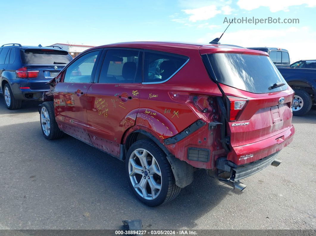 2019 Ford Escape Titanium Red vin: 1FMCU9J9XKUA94690