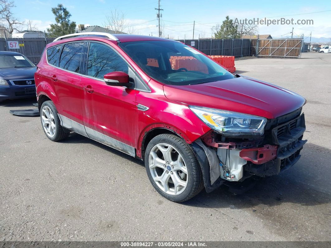 2019 Ford Escape Titanium Red vin: 1FMCU9J9XKUA94690