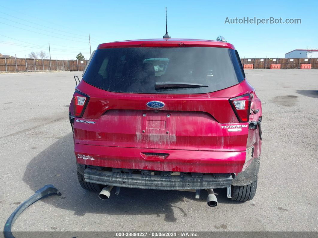 2019 Ford Escape Titanium Red vin: 1FMCU9J9XKUA94690