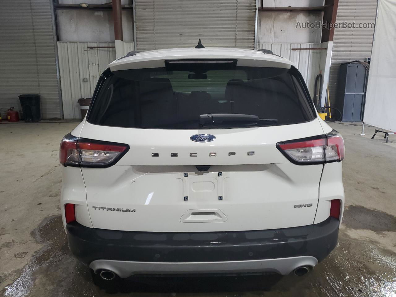 2021 Ford Escape Titanium White vin: 1FMCU9J9XMUA70912