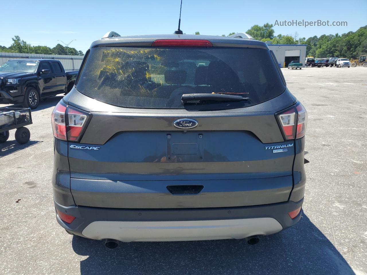 2017 Ford Escape Titanium Серый vin: 1FMCU9JD1HUE61702