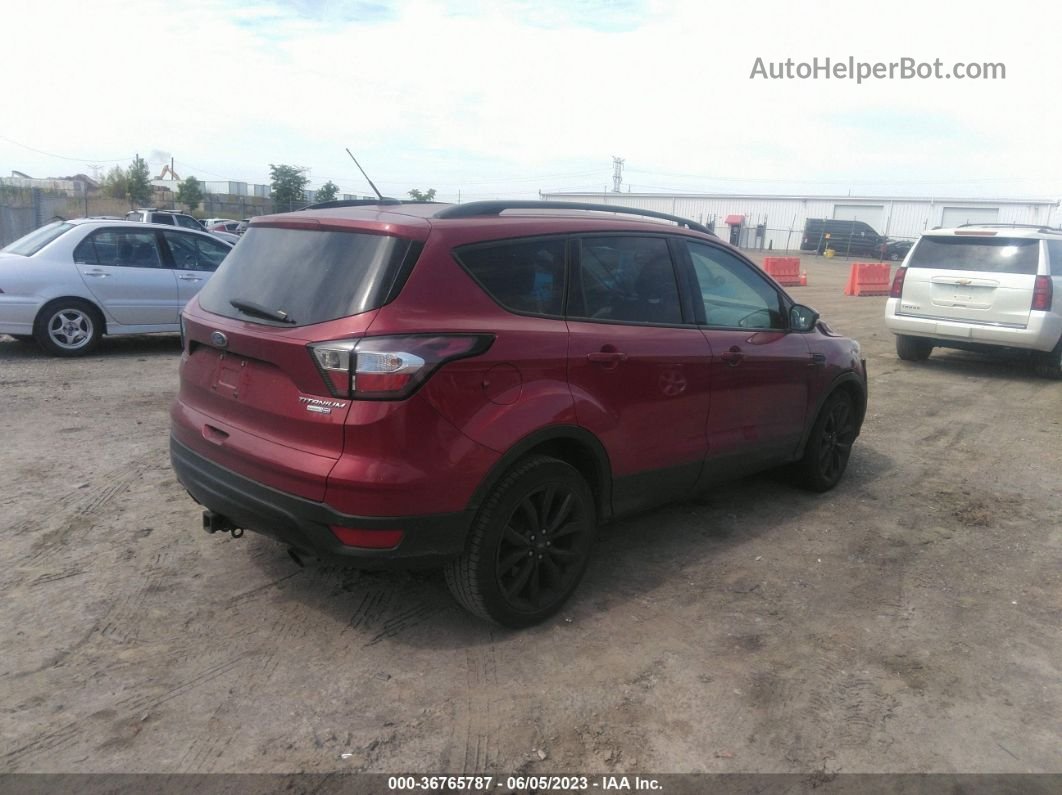 2017 Ford Escape Titanium Red vin: 1FMCU9JD2HUD41777