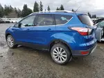 2017 Ford Escape Titanium Синий vin: 1FMCU9JD6HUB51903