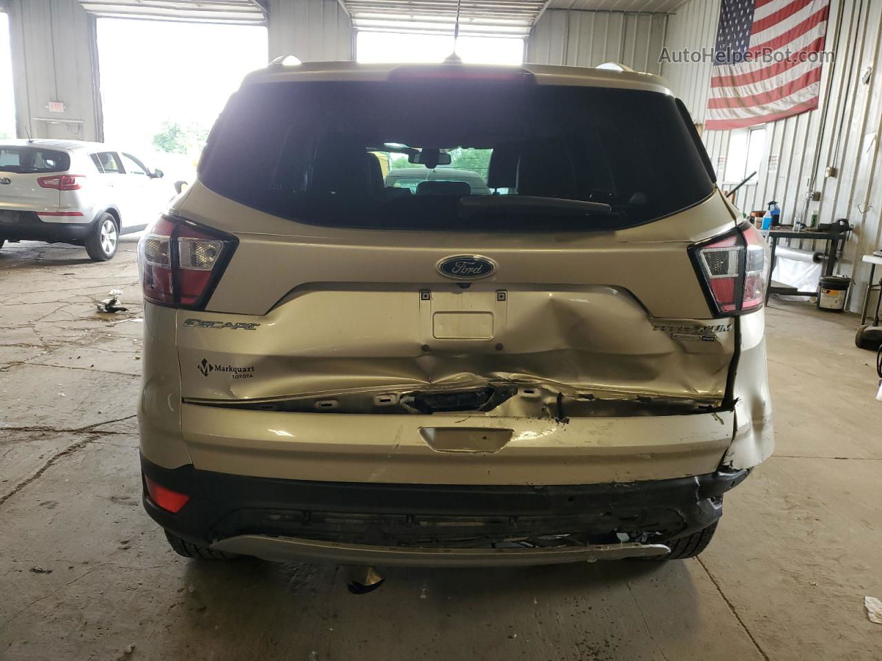 2017 Ford Escape Titanium Beige vin: 1FMCU9JD6HUC26180