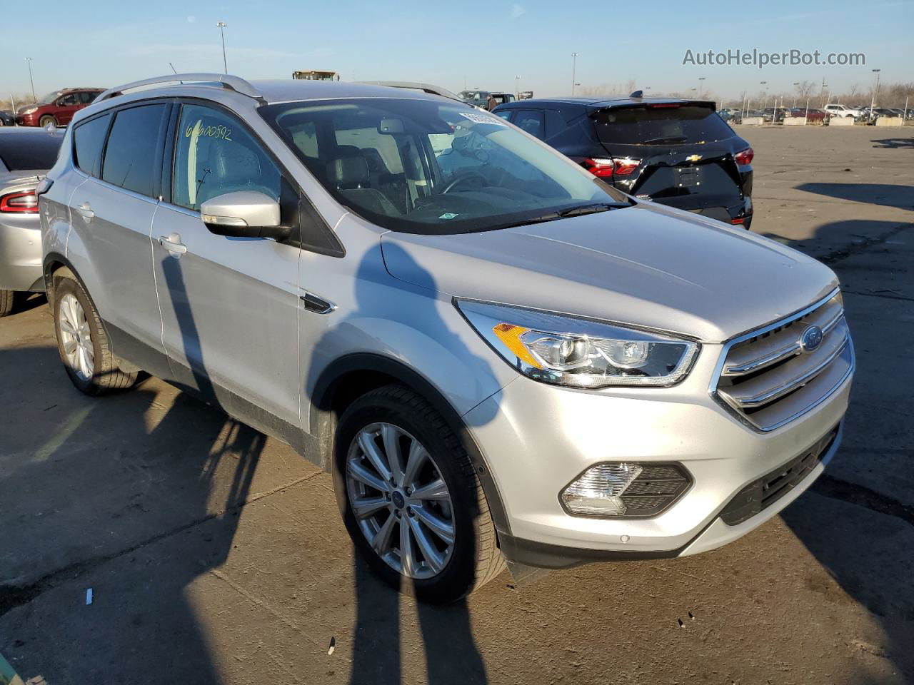 2017 Ford Escape Titanium Silver vin: 1FMCU9JD7HUD18527