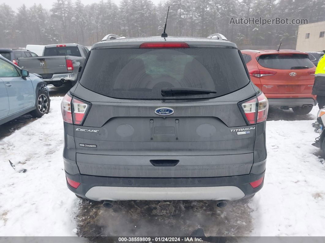 2017 Ford Escape Titanium Серый vin: 1FMCU9JDXHUC41278