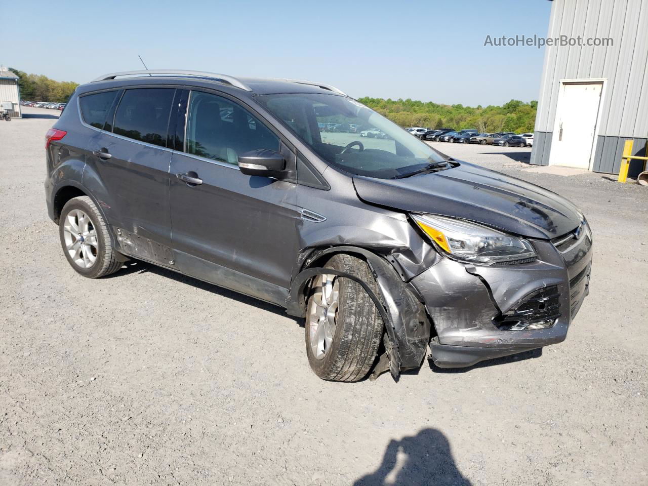 2014 Ford Escape Titanium Gray vin: 1FMCU9JX0EUA02277