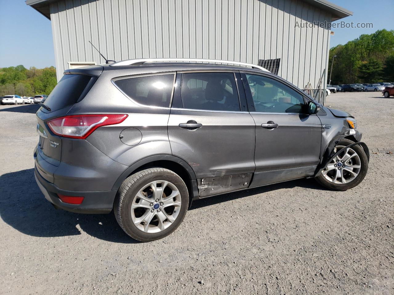 2014 Ford Escape Titanium Серый vin: 1FMCU9JX0EUA02277