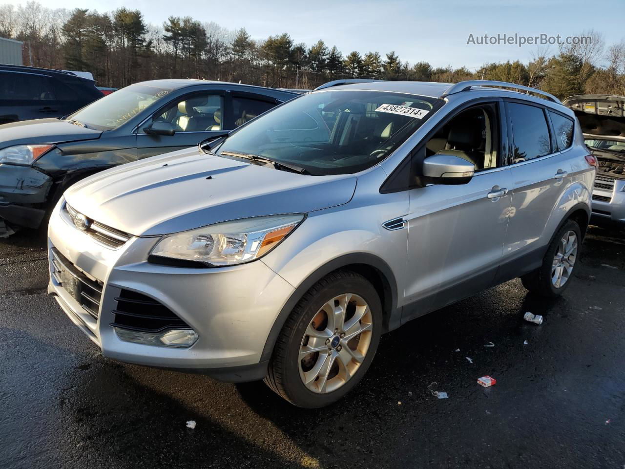 2015 Ford Escape Titanium Silver vin: 1FMCU9JX0FUB14160