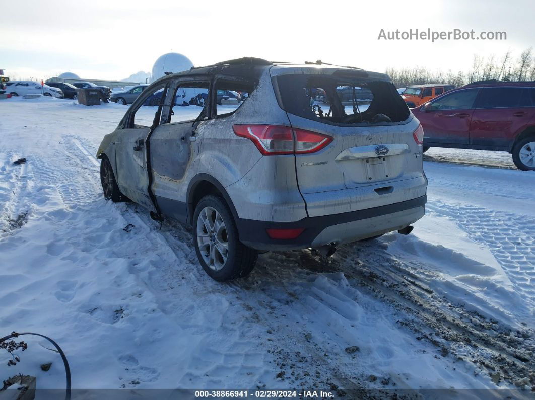 2014 Ford Escape Titanium Silver vin: 1FMCU9JX2EUC23296